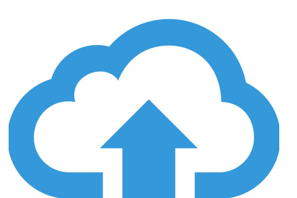 A blue arrow and cloud

Description automatically generated