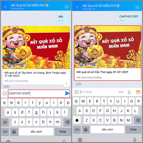 Cú pháp tra cứu theo TỈNH và NGÀY