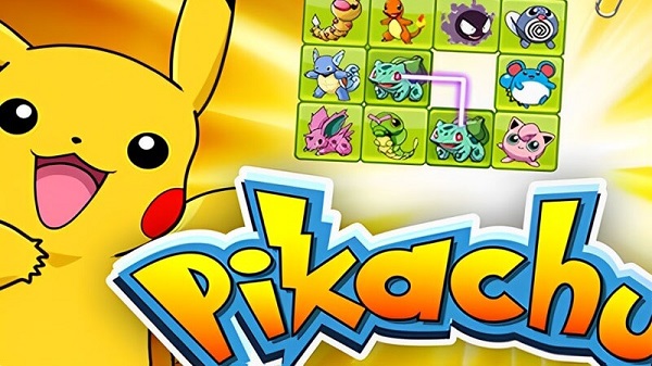 Game pikachu cổ điển xếp hình dựa trên hình ảnh các nhân vật Pokémon