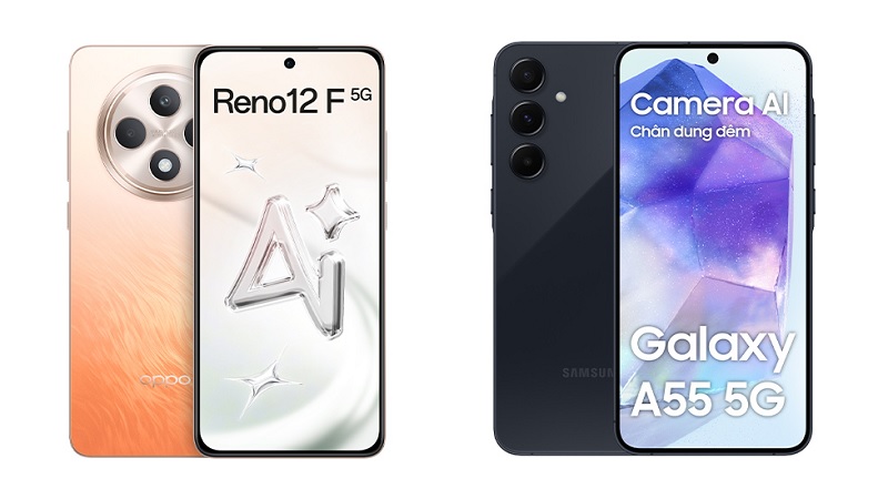Nên mua OPPO Reno12 F 5G hay Samsung Galaxy A55 5G: Đây là câu trả lời dành cho bạn