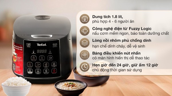 Nồi cơm điện tử Tefal RK736B68 