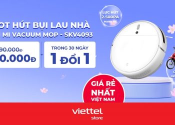 Mua Robot hút bụi lau nhà Xiaomi Mi Vacuum Mop – SKV4093 giá rẻ nhất Việt Nam chỉ 3.290.000đ cùng cơ hội trúng xe máy Honda