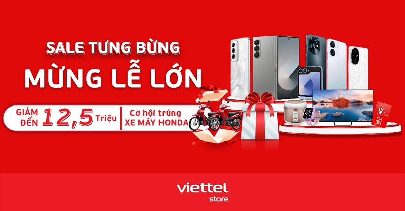 Sale tưng bừng, mừng lễ lớn – Giảm đến 12,5 triệu cùng cơ hội trúng xe máy Honda
