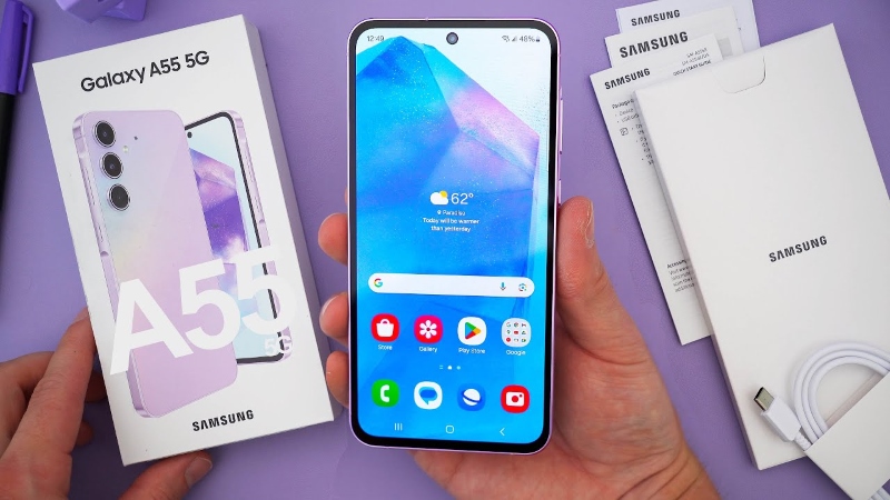 Samsung A55 có sạc không dây không