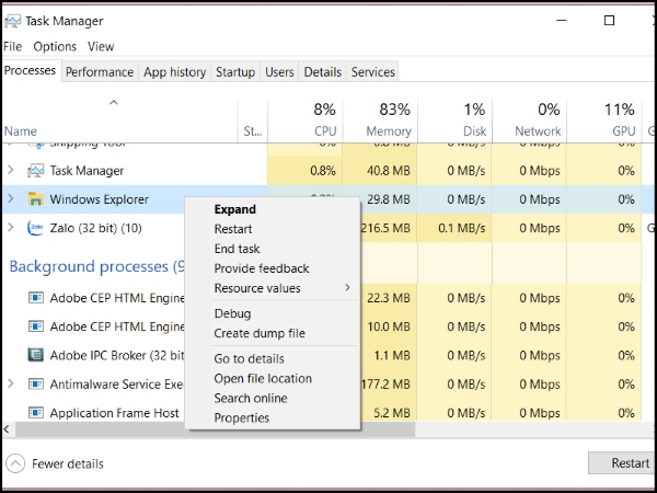 Quản lý các phần mềm và chương trình đang chạy