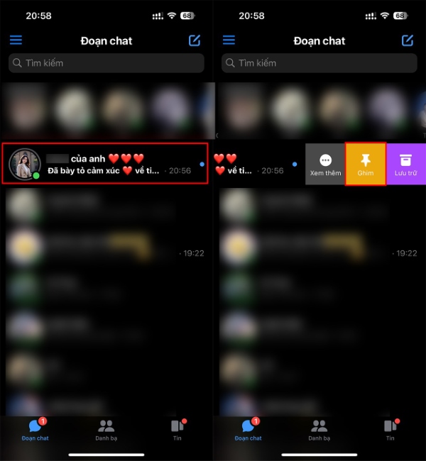 Nhấn vào "Ghim" để hoàn tất