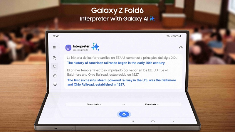 Tính năng phiên dịch viên AI trên Galaxy Z Fold6: Trợ thủ đắc lực giúp bạn vượt qua mọi rào cản ngôn ngữ