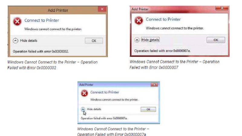 Lỗi windows cannot connect to the printer là gì và giải pháp