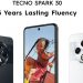 TECNO SPARK 30 ra mắt với màn hình 6.78 inch 90Hz, chip Helio G91, pin 5000 mAh và camera 64MP