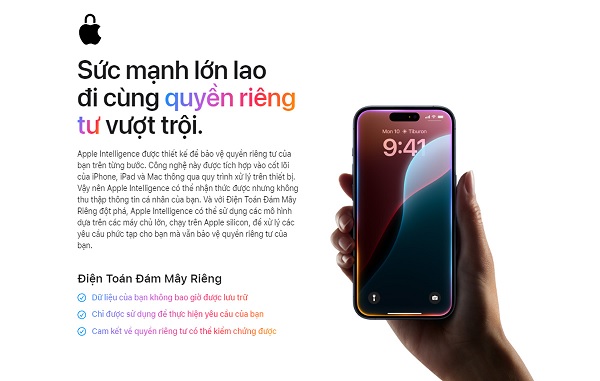 iOS 18 có điện toán đám mây riêng