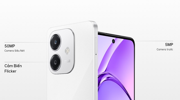 A white cell phone with two cameras
Description automatically generated