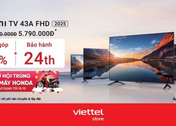Viettel Store mở bán Tivi Xiaomi A FHD 43 inch 2025 giá giảm chỉ còn 5.790.000đ