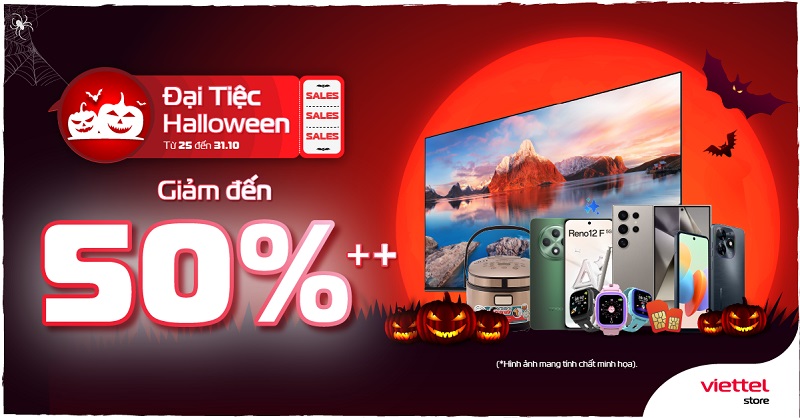 Đại tiệc Halloween – Giảm đến 50%