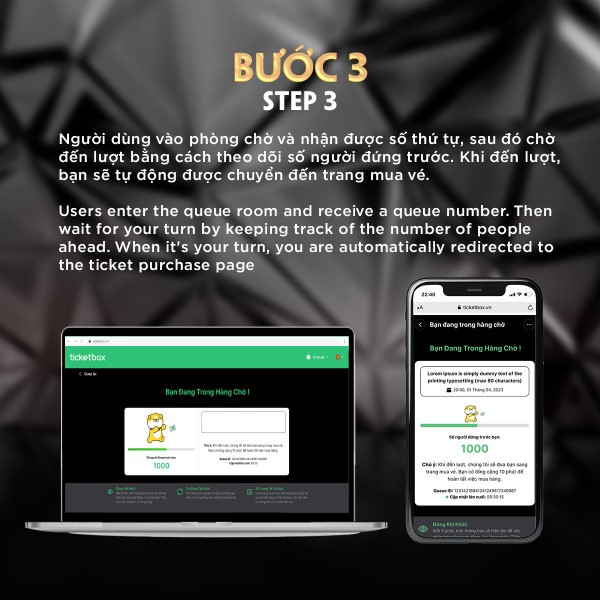 Bạn sẽ được tự động chuyển đến trang mua vé tham gia sự kiện