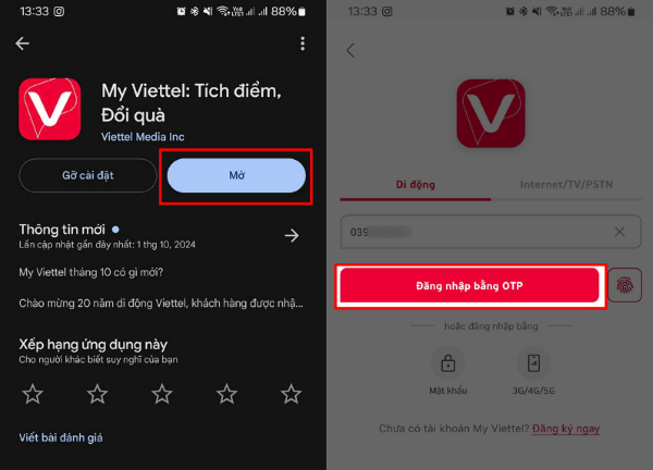 Tải ứng dụng My Viettel.