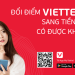 Đổi điểm Viettel++ sang tiền mặt