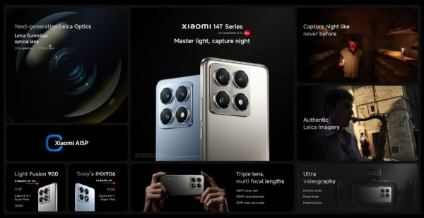 Bảng thông số kỹ thuật chi tiết của Xiaomi 14T 5G và Xiaomi 14T Pro 5G 