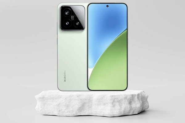 A two phones on a rock

Description automatically generated