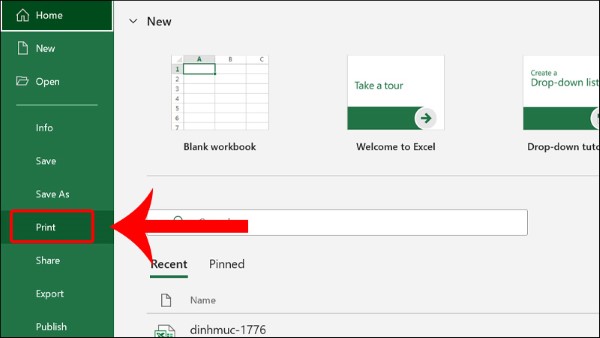 Mở tài liệu cần in, nhấn tổ hợp phím Ctrl + P