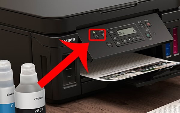 Nhấn nút nguồn trên thiết bị để tắt