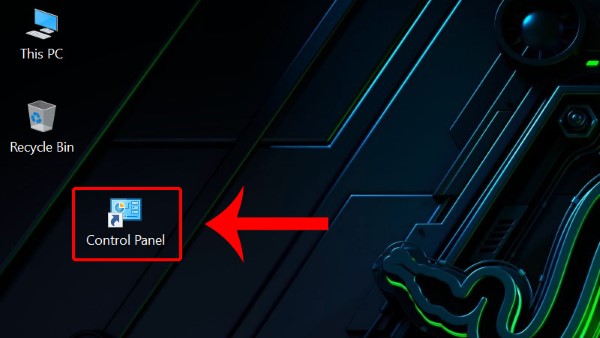 Nhấn vào Control Panel