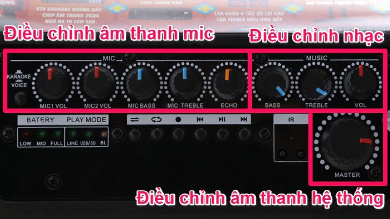 cách chỉnh loa kéo