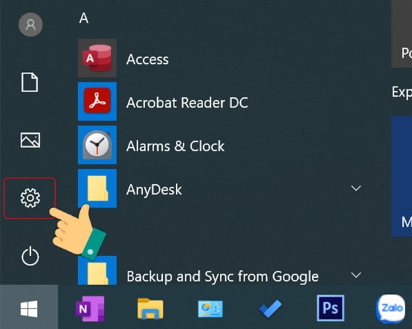 Sử dụng tổ hợp phím Windows + I để mở cửa sổ Settings