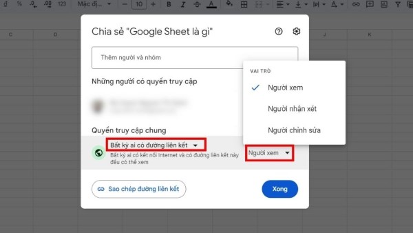 Bất kỳ ai có liên kết và kết nối Internet đều có thể xem tệp