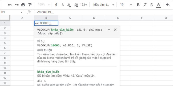 Google Sheet cung cấp hàng trăm công thức và hàm mạnh mẽ