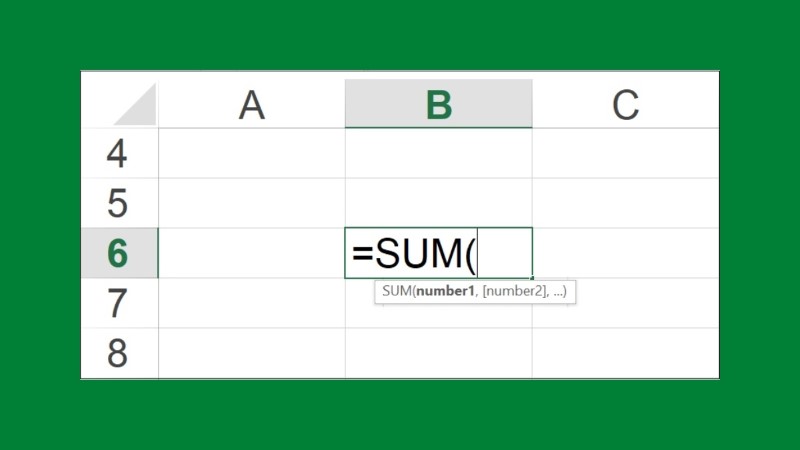 Hàm SUM trong Google Sheet