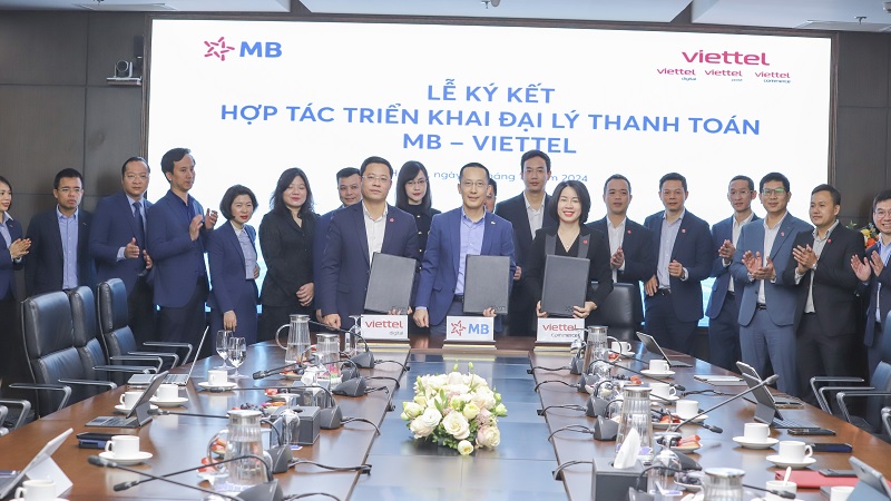 Viettel Store ký kết hợp tác triển khai đại lý thanh toán với Ngân hàng TMCP Quân đội (MB)