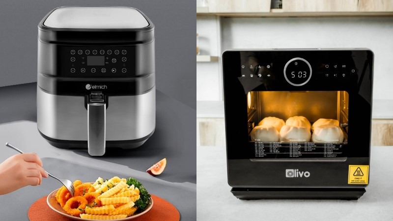 Nồi chiên hơi nước và nồi chiên không dầu