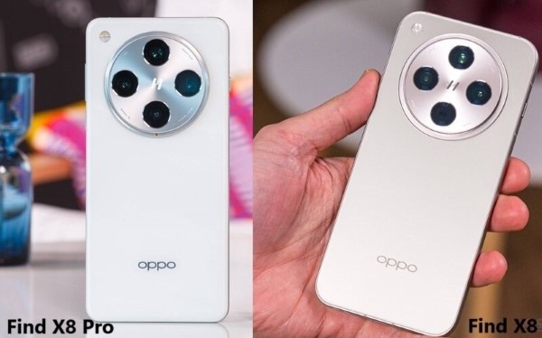 OPPO Find X8 có thiết kế vuông vức hơn so với OPPO Find X8 Pro
