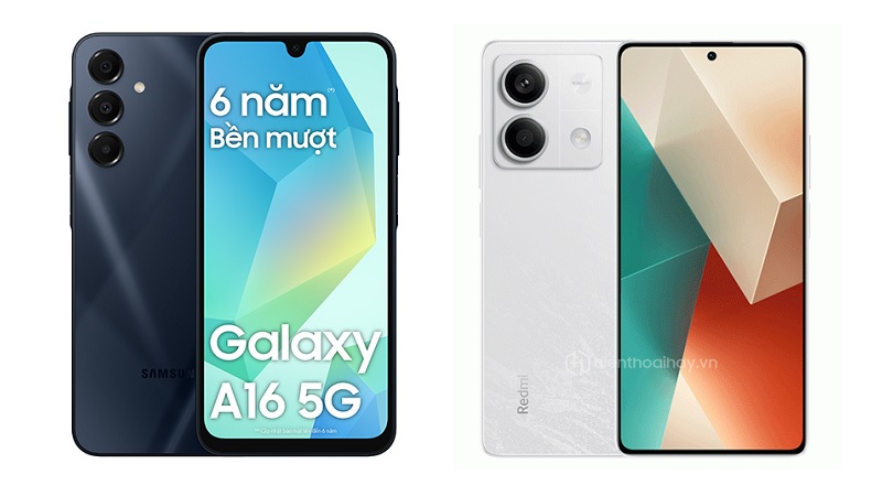 So sánh Samsung Galaxy A16 5G và Xiaomi Redmi Note 13 5G: Phần thắng nghiêng về bên nào?