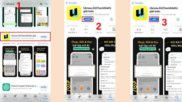Các bước tải Uknow AI trên điện thoại iPhone