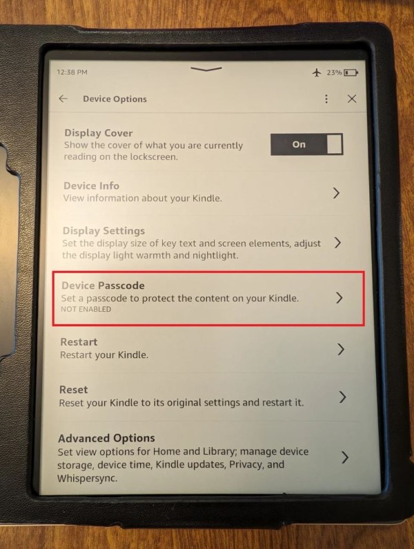 Chọn Device Passcode