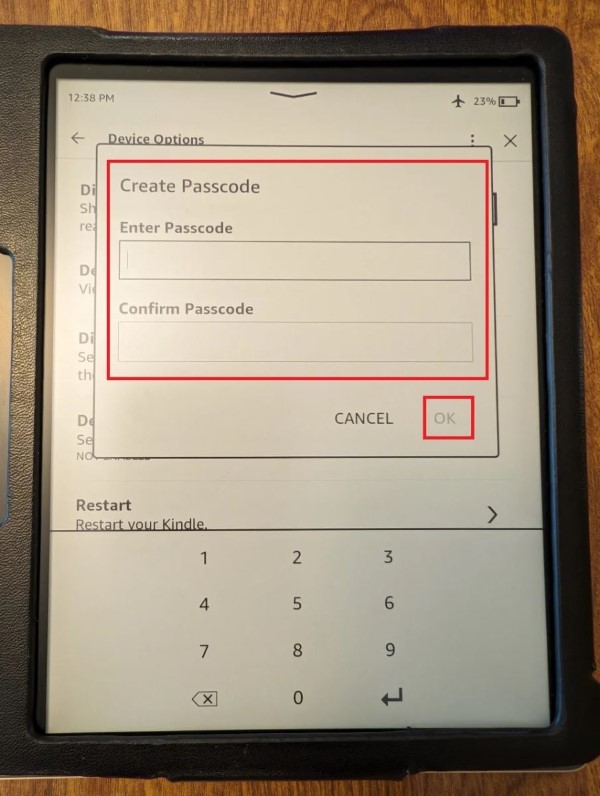 Nhập mật khẩu bạn muốn và xác nhận lại
