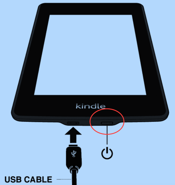 Nhấn và giữ nút nguồn cho đến khi màn hình xuất hiện dòng chữ Screensaver