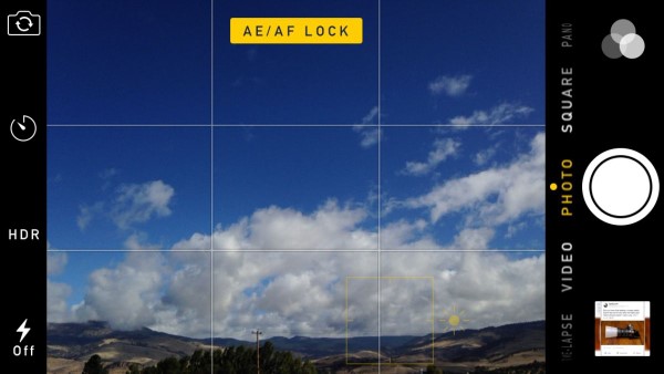 Hãy tắt tính năng tự động phơi sáng (AE) và tự động lấy nét (AF) của camera iPhone