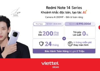 Viettel Store mở bán chính thức Redmi Note 14 Series – Khoảnh khắc độc bản, tạo tác AI