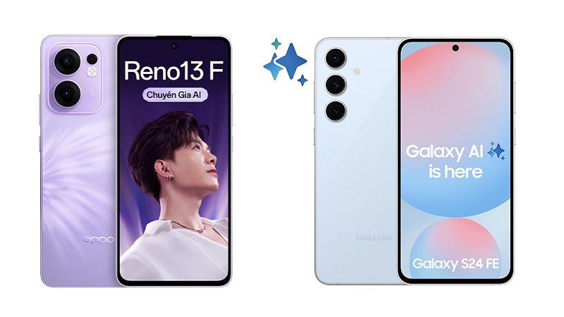 So sánh OPPO Reno13 F 5G và Samsung Galaxy S24 FE: Model nào hợp với bạn?
