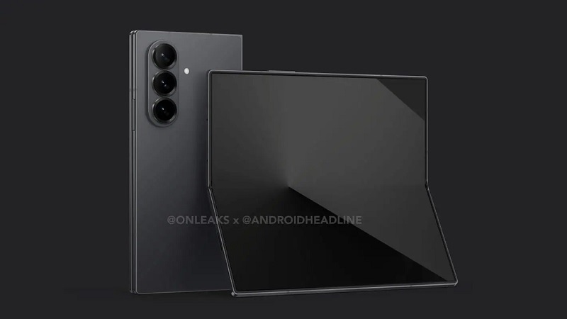 Ảnh render Galaxy Z Fold7 xuất hiện hé lộ thiết kế mỏng không tưởng