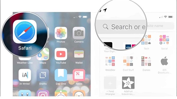 Mở trình duyệt Safari trên iPhone và truy cập vào trang web id.zalo.me