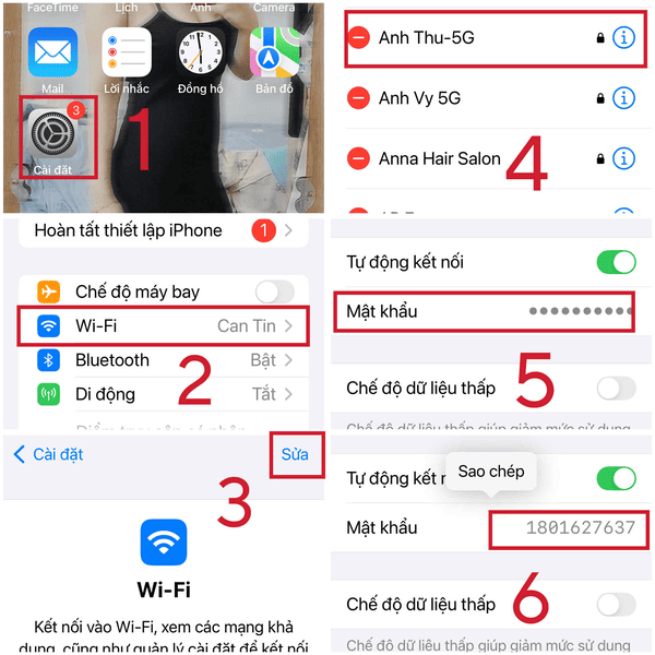 Cách xem lại mật khẩu Wi-Fi mà iPhone đã kết nối trước đó