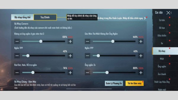 Cách cài đặt độ nhạy Camera trong PUBG Mobile