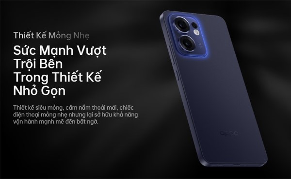 OPPO Reno13 F 4G sở hữu màn hình AMOLED 6.7 inch với độ phân giải FHD+