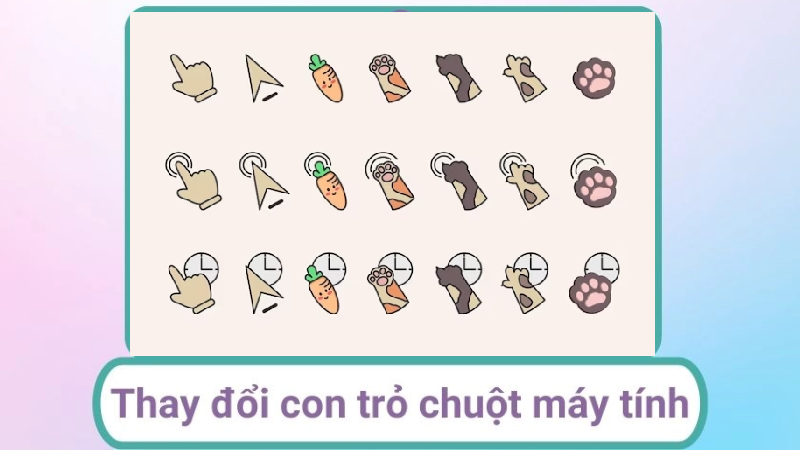 Thay đổi con trỏ chuột đẹp