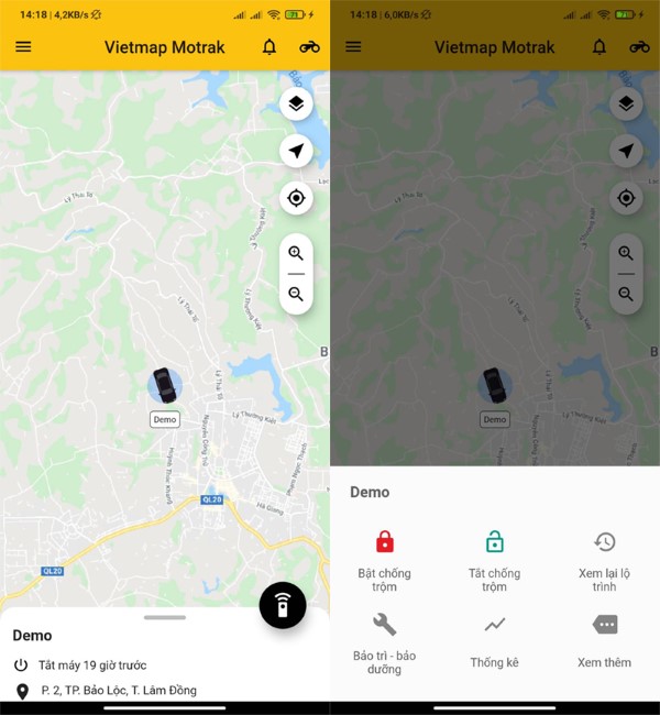 Xem lịch sử di chuyển và điều chỉnh các thiết lập phù hợp