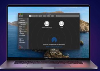 bật airdrop trên macbook