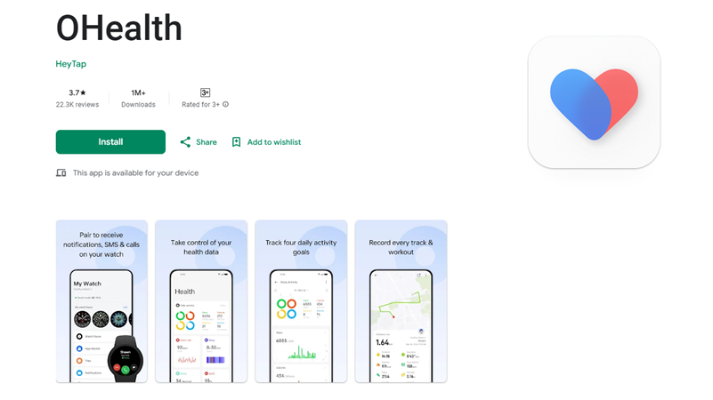 OHealth là nền tảng theo dõi sức khỏe thông minh do OPPO phát triển